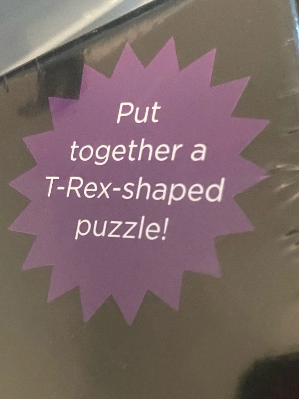 Dinosaur-Shaped Reptile Puzzle - Brown size 100 pieces sealed
